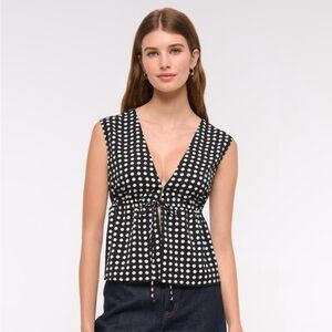 Abercrombie & Fitch Polka Dot Tank Top